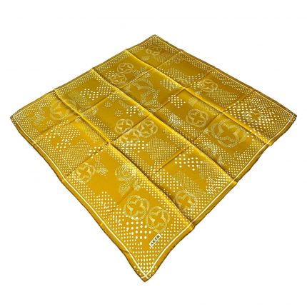 Aker Defolu Gold Karma Desen Sura İpek Eşarp 31654