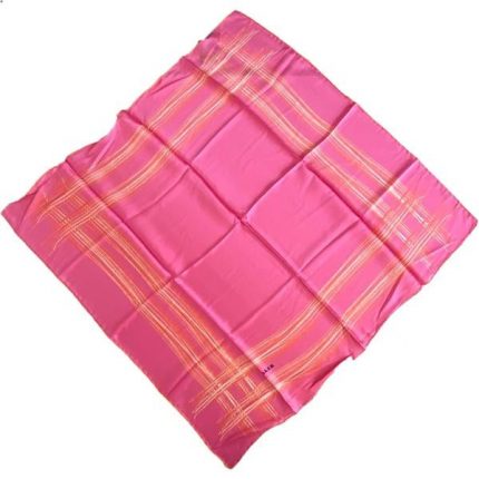 Aker Defolu Sura İpek Eşarp 36817 Pembe Turuncu Karışık Desen
