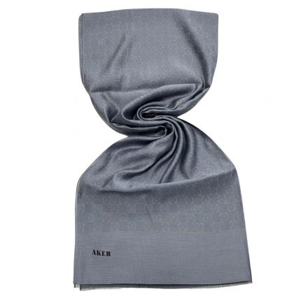 Aker Gri Monogram Desenli Modal Şal 1080400-372