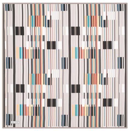 Aker Gri-Siyah Geometrik Desenli Sport Tivil Eşarp 3410797-971