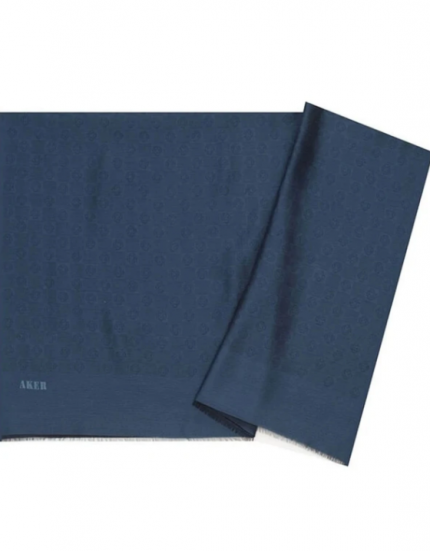 Aker Lacivert Monogram Desenli Modal Şal 1080400-321