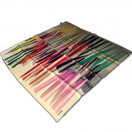 Aker Pembe Geometrik Desen Tivil İpek Eşarp 8838713-911