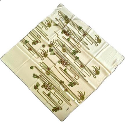 Aker Sura İpek Eşarp 36755 Sarı Karışık Desen