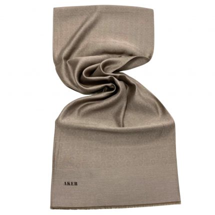 Aker Sütlü Kahve Monogram Desenli Modal Şal 1080400-381
