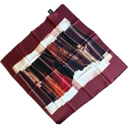 Aker Tivil İpek Eşarp 38567 Bordo Karışık Desen