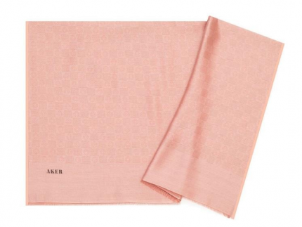 Aker Toz Pembe Monogram Desenli Modal Şal 1080400-392