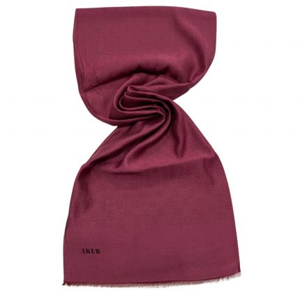 Aker Vişne-Fuşya Monogram Desenli Modal Şal 1080400-341
