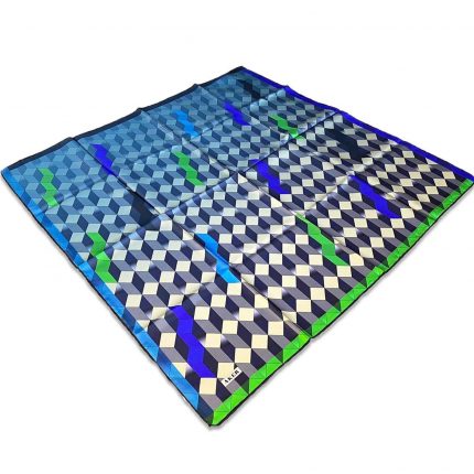 Aker Yeşil Geometrik Desen Tivil İpek Eşarp 8076713-917