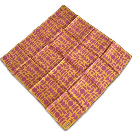 Armine Hardal Pembe Geometrik Desen Sura İpek Eşarp 9174-57