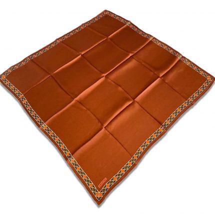 Armine Kiremit Çerçeve Desenli Sura İpek Eşarp 9057-32