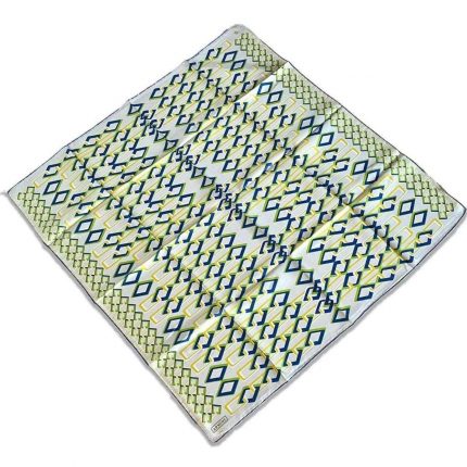 Armine Krem Geometrik Desen Sura İpek Eşarp 9172-02