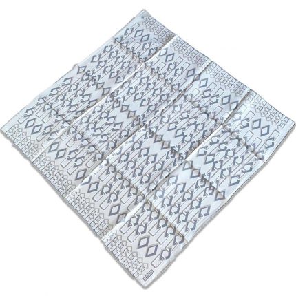 Armine Krem Geometrik Desen Tivil İpek Eşarp 9172-86