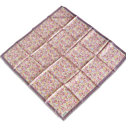 Armine Lila Pembe Çiçek Desen Sura İpek Eşarp 9173-01
