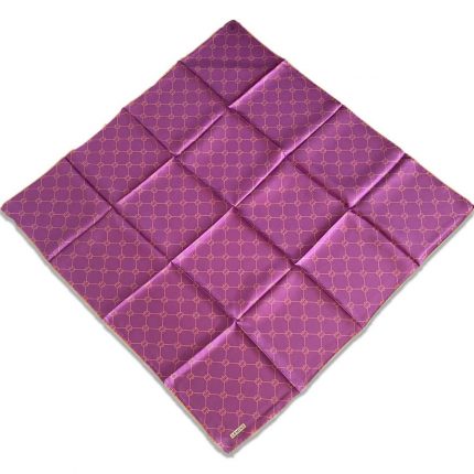 Armine Mor Turuncu Monogram Desen Sura İpek Eşarp 9178-31