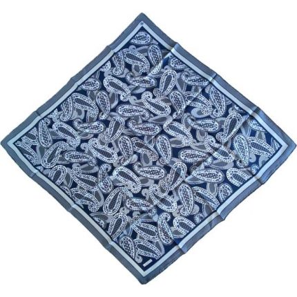 Armine Tivil İpek Eşarp 9208-83 Lacivert  Karışık Desen