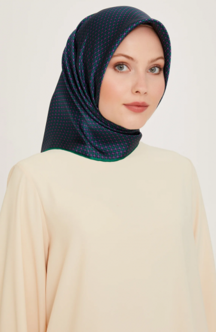 Armine Tivil İpek Eşarp 9210-84 Mor Karışık Desen