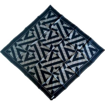 Armine Tivil İpek Eşarp 9255-81 Siyah Karışık Desen