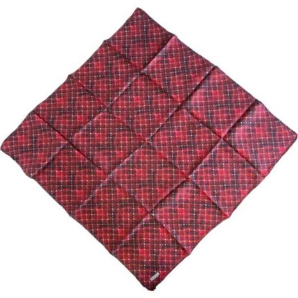 Armine Tivil İpek Eşarp 9259-80 Kımızı Karışık Desen