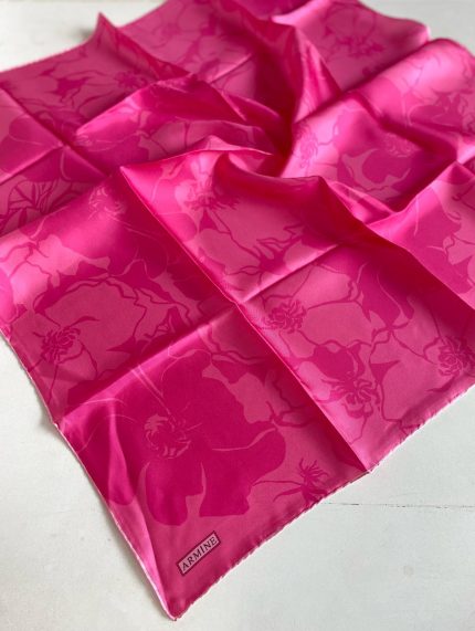 Armine Sura İpek Eşarp 9344-30 Pembe Karışık Desen