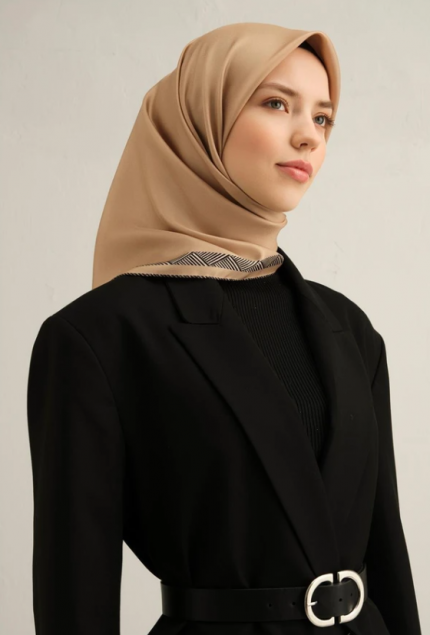Armine Tivil İpek Eşarp 9357-34 Sarı Karışık Desen