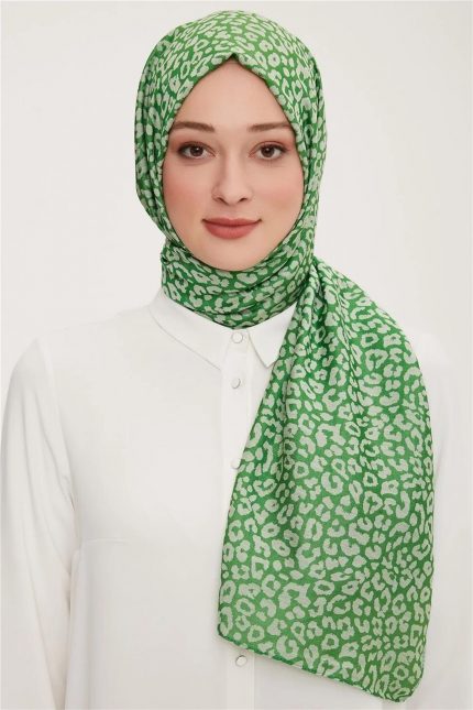 Armine Trend Yeşil Pure Lina Şal 5-22017