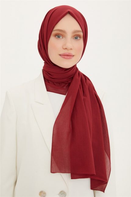 Armine Trend Bordo Pamuk Şal 21046