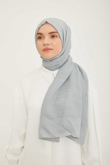 Armine Trend Buz Mavi Hazan Şal 3-23018