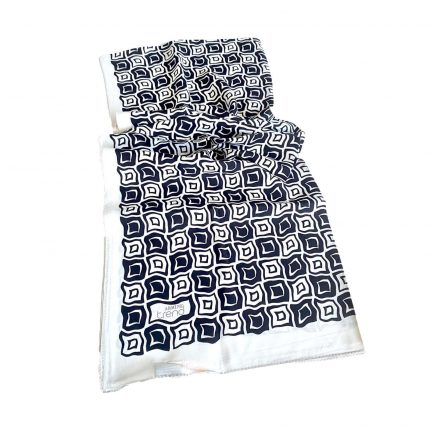 Armine Trend Defne Şal 5763-09 Beyaz-Siyah
