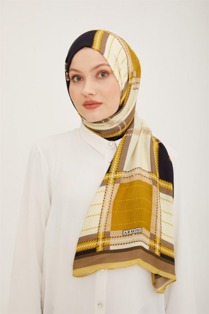 Armine Trend Ekose Desen 077-047 Şal-25