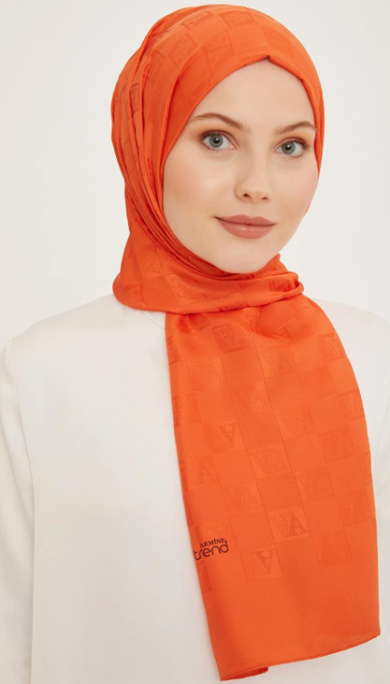 Armine Trend İnci Monogram 3-14 Turuncu