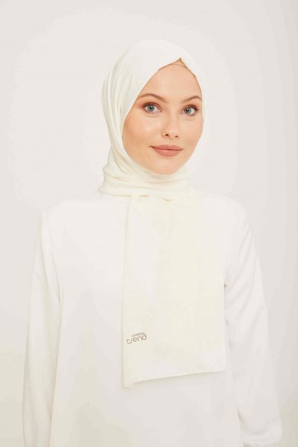 Armine Trend J.Capri Beyaz Düz Renk Şal 8-100