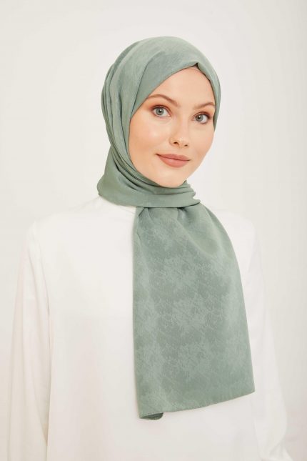 Armine Trend J.Capri Mint Yeşili Düz Renk Şal 8-121