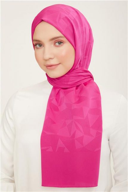 Armine Trend J.Capri Pembe Desenli Şal 7-04