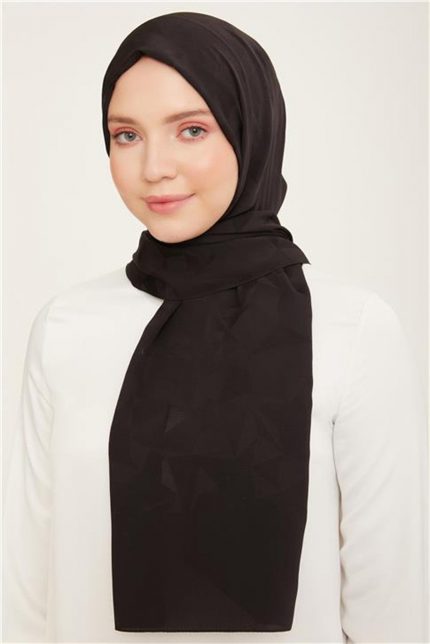 Armine Trend J.Capri Siyah Desenli Şal 7-1075