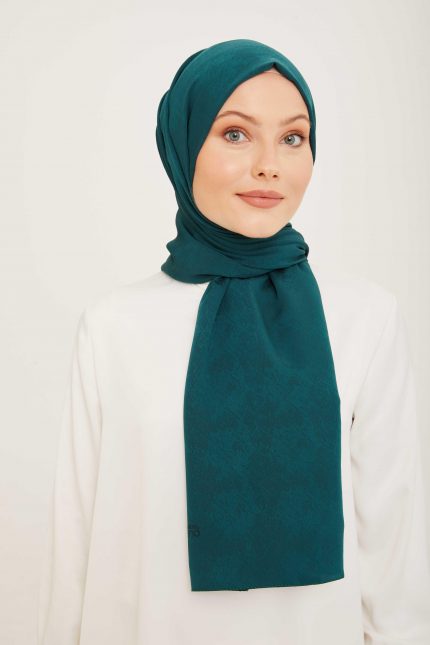 Armine Trend J.Capri Zümrüt Yeşili Düz Renk Şal 8-123
