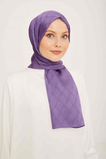 Armine Trend Jan Jan Mor Monogram Desenli Jakar Şal 6-21085