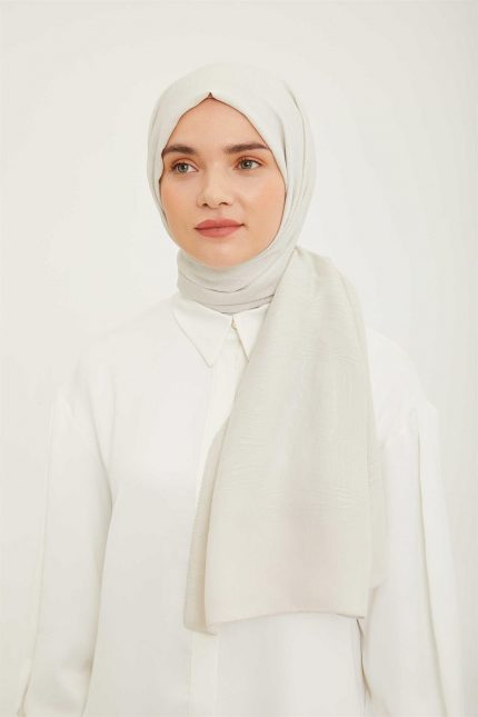 Armine Trend Kemik Rengi Hazan Şal 3-23004