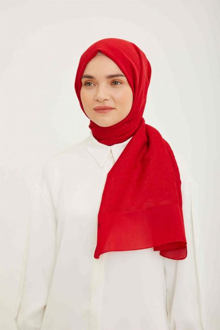Armine Trend Kırmızı Hazan Şal 2-21097