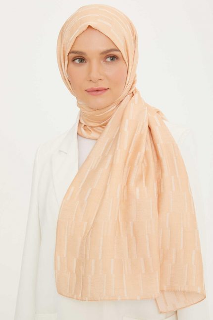 Armine Trend Koyu Krem Pure Lina Şal 12-1286