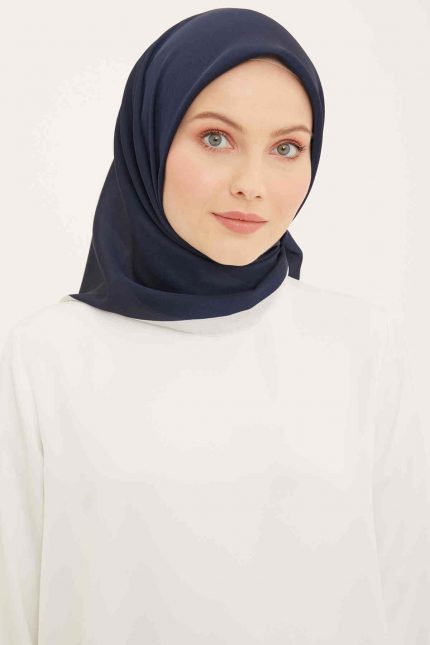 Armine Trend Lacivert Düz Renk Eliza Eşarp 41