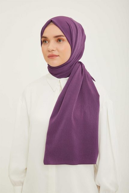 Armine Trend Mor Kırınkıl Şal -11