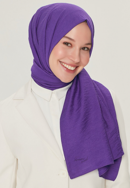 Armine Trend Naturel Soft Şal Mor - 67
