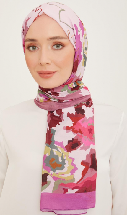 Armine Trend Şal 10001-08 Mor-Pembe