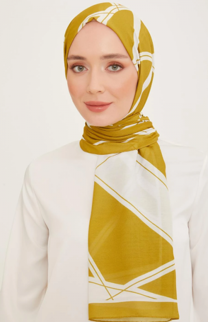 Armine Trend Şal 10003-09 Yağ Yeşili