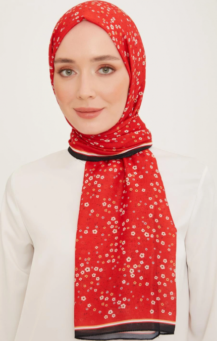 Armine Trend Şal 10004-07 Kırmızı