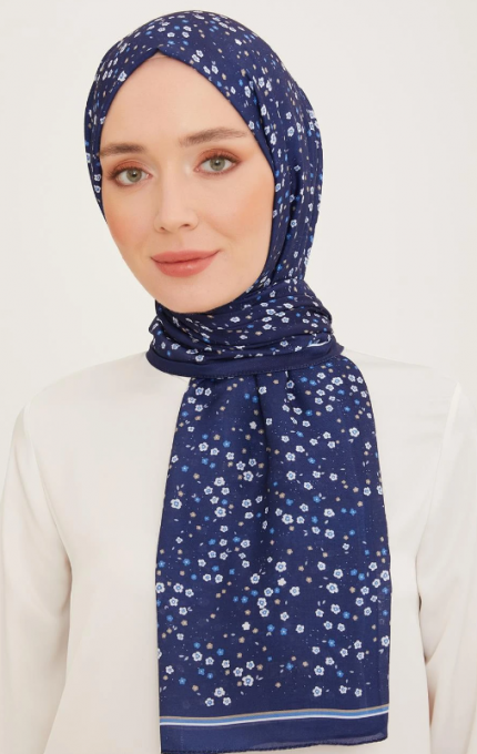 Armine Trend Şal 10004-17 Lacivert