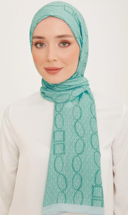 Armine Trend Turkuaz Karma Desen 10007-05