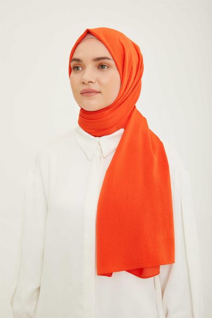 Armine Trend Turuncu Kırınkıl Şal-13