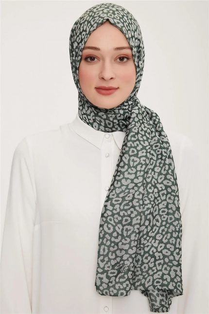 Armine Trend Yeşil Pure Lina Şal 5-22016