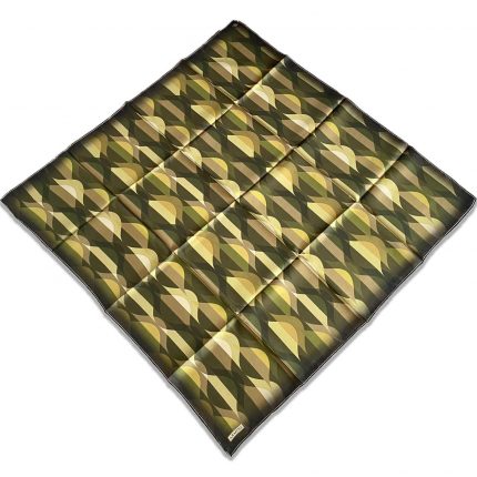 Armine Yeşil Geometrik Desen Sura İpek Eşarp 9169-37